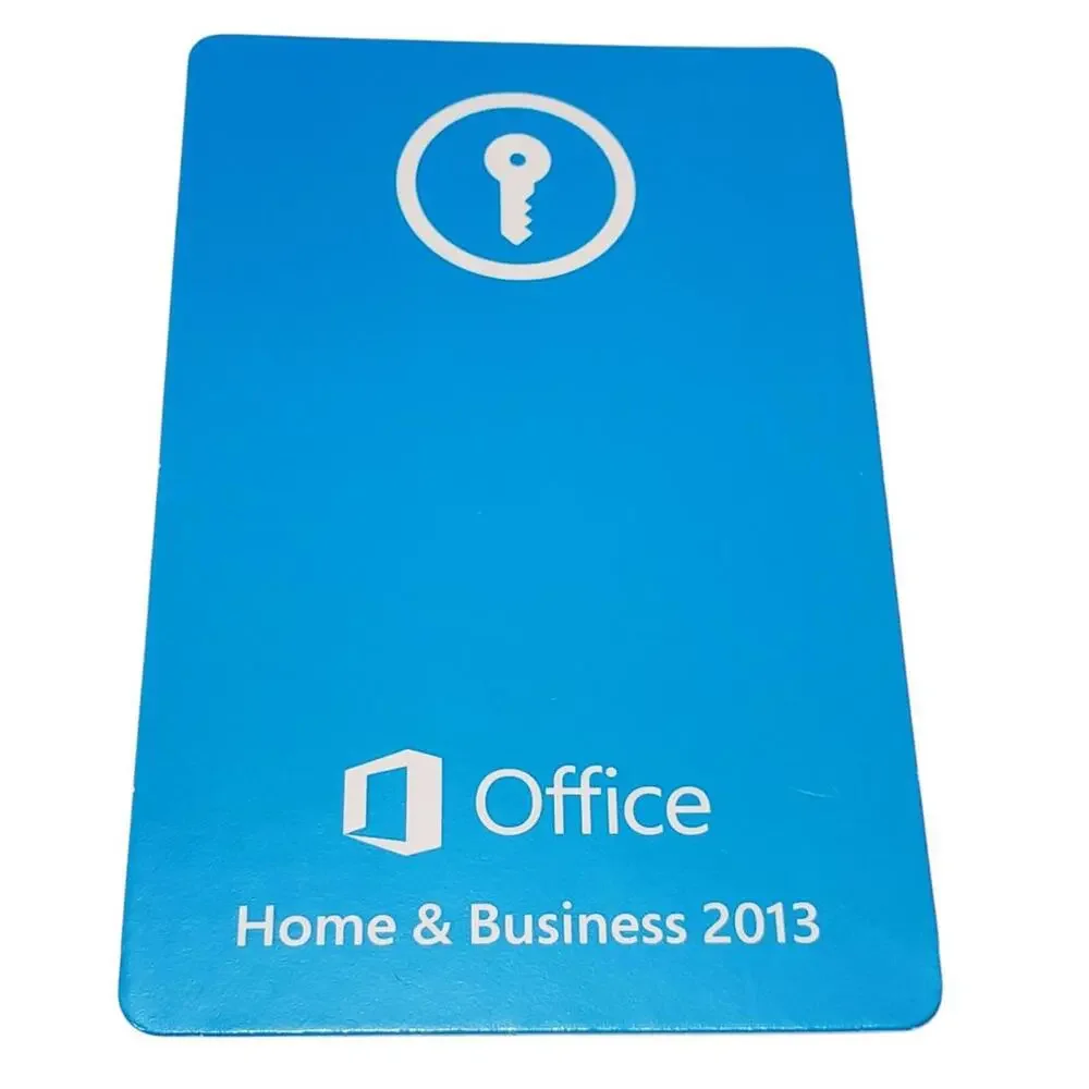 Microsoft Office 2013 Home and Business Product Key Card Full Retail English=NEW